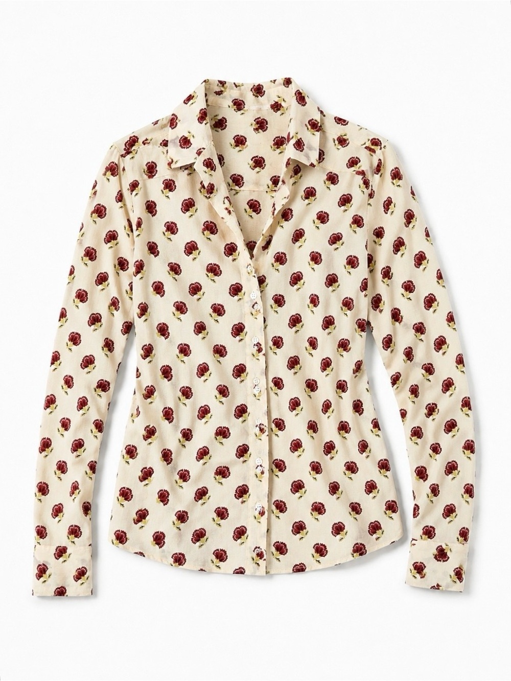 Vintage 1970s Cacharel Floral Blouse